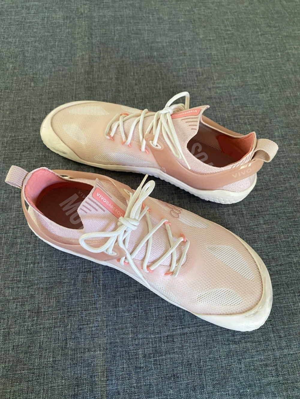 Vivo Barefoot Women's Light Pink Knit Athletic Sneakers - Picture 4 of 4